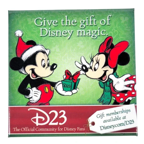 Disney D23 Christmas Pins‎ Lot of 3 Mickey Minnie Mouse Tweedle Dee Dum Buttons - Picture 4 of 7
